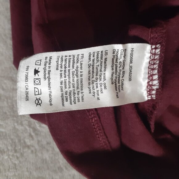 Helly Hansen Men's Size 2XL Burgundy Forest Graphic Crew Neck T-Shirt - Picture 4 of 10